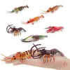 6 Piezas de Figuras Realistas de Camarones Modelos de Animales Marinos de PVC Criaturas Marinas en Miniatura para Niños Juguetes Educativos de Vida Marina Decoraciones de Vida Marina para Col