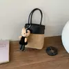 Bolso Pequeño Retro con Patrón de Diamantes para Mujer, Nuevo Bolso Cruzado de Nicho Primavera 2026, Bolso Cuadrado Pequeño Casual con Bloques de Color de un Solo Hombro