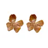 Pendientes de Resina con Flor Tachonada de Diamantes Color Plata, Pendientes Versátiles Retro Suaves y Dulces Estilo Bosque, Pendientes de Nicho de Gama Alta para Mujer