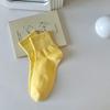 Calcetines Zhuji para mujer, calcetines finos cortos de primavera y verano, color sólido, Joker, transpirables, absorbentes del sudor, desodorantes, calcetines de algodón antideslizantes, venta al por mayor