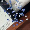 Mini pedrería para decoración de uñas en forma de corazón, pedrería colorida en forma de corazón de espalda plana deslumbrante, decoraciones mixtas para uñas