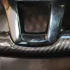 Funda cosida a mano para volante de fibra de carbono Sagitar Magotan Lavida Passat Jetta Santana Tiguan Touang Golf