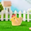 Jardinería de Micro-Paisaje Musgo Paisajismo Decoración Hecha a Mano DIY Accesorios Animales Lindos Gallina Pequeña Adornos Pequeños Luminosos