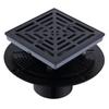 Coladera de Piso Invisible Americana 304 de Acero Inoxidable de 4 Pulgadas con Brida, Coladera de Piso Antiolor para Cuarto de Ducha, Coladera de Piso de Gran Flujo