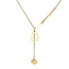Collar de lujo exquisito de acero de titanio de moda para mujer, personalidad Joker, cadena simple para clavícula, temperamento de moda que no se desvanece, venta al por mayor de fabricantes