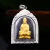 Guerrero de Hierro moda personalidad Buda Sakyamuni colgante de acero de titanio acero inoxidable vidrio colgante de Guanyin