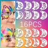 Amazon Stencil de Pintura Facial Infantil Maquiagem de Palco Cosplay Pintura Facial Canto do Olho Modelo de Stencil DIY
