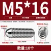 Tornillo Baozai Acero Inoxidable 304 Rodamiento de Bolas Resorte de Posicionamiento Cabeza de Bola Pasador de Tapón Apriete M4M5M6M8-M16