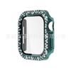 Adecuado para Apple Watch Funda Protectora Applewatch11 Funda Protectora PC Templado Incrustado con Diamantes de Doble Fila Funda para Apple Watch