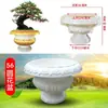 Molde de vaso de flor de cimento redondo estilo europeu espessado para bonsai molde de concreto moldado in loco modelo de plástico molde de coluna romana