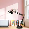 Lámpara LED estilo americano de metal con brazo largo plegable para manicura, lámpara de escritorio con clip para estudiar, lámpara de lectura para estudiantes, lámpara de protección ocular, lámpara de belleza