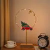 Luces Decorativas Navideñas Transfronterizas de Hierro Forjado con LEDs Nuevos, Luces de Ambiente, Luces Nocturnas de Estrella para Dormitorio, Luces de Colores