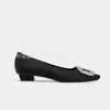 2026 Novo Modelo Sapatos Rasos Quadrados com Fivela Quadrada para Mulheres, Bico Quadrado, Cetim com Strass Versátil de Cano Baixo Confortáveis, Sapatos Rasos Elegantes