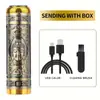 Cuchillo de Talla para Corte de Pelo Estilo Barbería Personalizado, Cortapelos Eléctrico Recargable para Uso Doméstico, Herramienta para Cabeza Rapada para Hombres Adultos