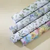 Papel de presente com estampa floral Dia dos Namorados buquê de casal flores frescas papel de presente sentir enviar para meninas meninos