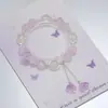Explosões Super Fada Mori Cristal Lua Pulseira Feminina Design de Nicho Estudante Joker Cor Doce Pulseira de Namorada