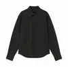 Camisa Blanca de Alta Calidad, Sofisticada, Resistente a las Arrugas, Elegante, Básica, Sencilla, Versátil para Hombres y Mujeres, Camisa Azul de Manga Larga