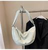 Bolsa Feminina de Grande Capacidade Transfronteiriça, Nova Moda Primavera/Verão 2026, Bolsa de Ombro Transversal de Nicho, Bolsa Simples de Dumpling para o Dia a Dia