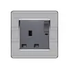 Suministro transfronterizo enchufe de pared para el hogar material de acero inoxidable enchufe multifuncional enchufe británico enchufe estándar americano