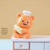 Novo e adorável ornamento 3D de resina de urso de manteiga, acessório fofo mais vendido, atacado direto do fabricante