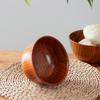 Novos produtos listados tigela de madeira de borda invertida estilo Xizang tigela de chá de leite mongol Ziziphus spinosae tigela criativa anti-escaldante para restaurante em estoque atacado