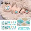 La Potente Fábrica de Zhengxiang Personaliza Pegatinas de Uñas de Diamante 3D Color Diamante de OEM Pegatinas de Uñas de Dedo del Pie de Playa de Verano Odm