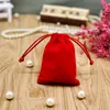 Bolsas de Veludo Estilo Chinês no Atacado, Pequenos Saquinhos Vazios com Cordão, Sacos para Presente de Joias, Sacos para Armazenamento e Organização