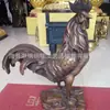 Escultura de Galo de Cobre Fundido Cobre Puro Frango Dourado de Cobre Puro Artesanato Auspicioso Enfeites Parque Quadrado Grandes Enfeites de Galo de Cobre