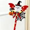 Bastón Torcido de Halloween Estilo Gótico Espina Rosa Bastón de Mano Kit de Materiales DIY Bastón Mágico Luminoso Creativo para Niños