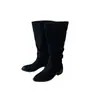 Nuevas Botas Largas Retro para Mujer Otoño/Invierno 2026, Estilo Vaquero, de Gamuza, hasta la Rodilla, con Tacón Grueso, Botas de Monta