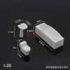 Materiales para Maquetas de Mesa de Arena Arquitectónica Estudiante Bricolaje Muebles de Interior Cama Libro Armario Mesa Silla Sofá 1:20