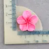 Accesorios Brillantes de Resina de Plumeria Frescos y Dulces Lindos Accesorios para el Cabello DIY Pasador de Flor Cuerda para el Cabello Accesorios de Flor de Cinco Pétalos