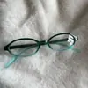 Gafas Retro Y2K con Gradiente de Marco Pequeño para Mujer Estilo Japonés Coreano Chica Popular Lentes Planas Graduadas Ovaladas Nicho de Moda Dropshipping