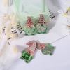 Yu Meiren DIY Cola de Gota de Cristal Resina Gesso Ferramenta Abrasiva Dois Barbas Papai Noel Pingente Molde de Silicone