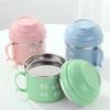 Taza de Acero Inoxidable para Comida Rápida con Tapa, Lonchera de Doble Capa, Tazón para Fideos Instantáneos, Taza para Fideos Instantáneos para Dormitorio de Estudiantes, Vajilla para Lonchera de Oficina