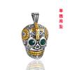 Colgante de escudo protector de acero inoxidable, colgante retro europeo y americano, collar para hombre de acero de titanio, joyería al por mayor del dios griego de la guerra