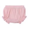 Cuentos de Niños Verano Bebé Pantalones Grandes de PP Color Sólido Algodón y Lino Pantalones de Encaje Triángulo Casual Pantalones Cortos de Bebé Pantalones de Pan