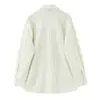 Exportación Transfronteriza Ropa de Mujer Otoño 2025 Estilo Europeo y Americano con Corbata Holgada Casual Camisa de Manga Larga a Rayas para Mujer E26171F