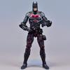 Super-herói Justiça United Meng Steel Bones Batman Batalha Superman Móvel Modelo Boneca Ornamentos