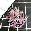 Fábrica de origen 5*25mm colgante gota de agua de color acrílico hecho a mano diy joyería tocado de disfraz étnico