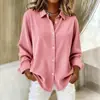 2026 Comércio Exterior Transfronteiriço Europeu e Americano Roupas Femininas Primavera e Outono Novo Site Independente da Amazon Camisa Casual Feminina de Veludo