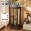 Suporte de Flores de Chão em Madeira Maciça Estilo Chinês Sala de Estar Acessível Luxo High-End Vaso de Flores Rack de Armazenamento Alto Rack de Armazenamento para Varanda Interna