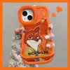 Lindo Nick es Adecuado para Funda de Teléfono Móvil Naranja Apple 17 Iphone15Promax Doble Soporte 16 Dibujos Animados 14 Huawei
