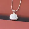 Plata Esterlina S925 Colgante Brillante Sólido de Gato Kitty Seiko Colgante de Hello Kitty Accesorios para Pulsera Collar Infantil DIY