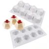 Molde de silicone para bolo com 8 lados em formato de cubo mágico, bola mágica francesa, utensílios para assar chocolate