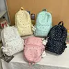 Mochila escolar grande de estilo japonés transfronteriza para niñas, linda y fresca, mochila casual con estampado de estrellas para niñas jóvenes