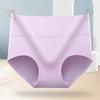 Ropa interior de algodón puro para mujer de cintura alta, color sólido clásico, transpirable, cómoda, algodón puro, entrepierna bacteriostática, calzoncillos abdominales para levantar glúteos