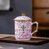 Jingdezhen porcelana escritório Copa grande capacidade home office presente Copo criativo chinês com tampa