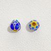 Cuentas de loto cloisonné con aceite de embrión de cobre de alta retención de color, cuentas sueltas, cuentas para pulseras, borlas, accesorios de joyería para colgar en el coche