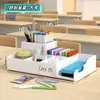 Estante de Almacenamiento Hecho a Mano para Tijeras de Escritorio, Organizador de Herramientas para Área de Arte de Jardín de Infancia, Estante de Almacenamiento para Tubos de Ensayo de Hospital, Caja de Almacenamiento